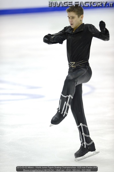 2013-03-02 Milano - World Junior Figure Skating Championships 1025 Ivan Pavlov UKR.jpg